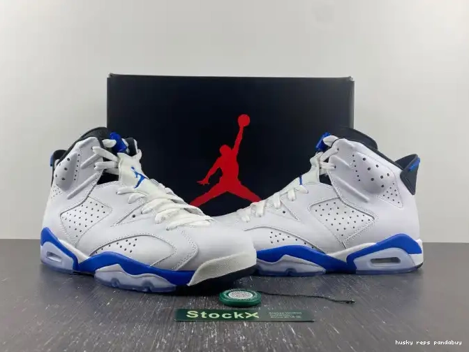 Cheap Husky Jordan Sport (2014) Air 6 Blue Retro 384664-107 0409